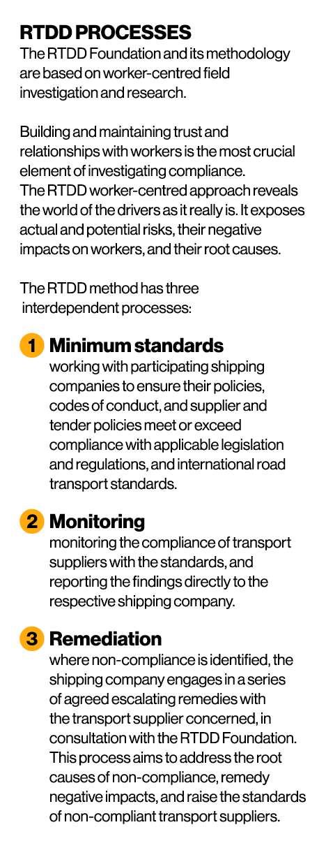 RTDD PROCESSES The RTDD Foundation and its methodology are based on worker centred field investigation and research. ...